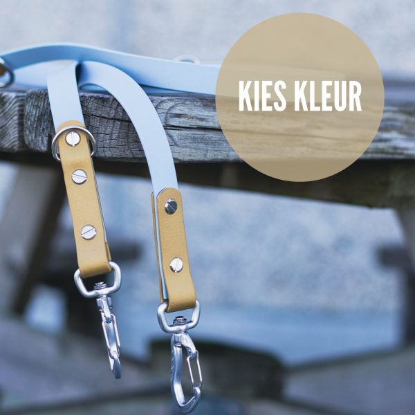 Verstelbare biothane hondenlijn handsfree wandelen